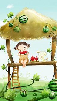 梦见逃到别人家吃瓜,逃离现实，共享瓜香时光