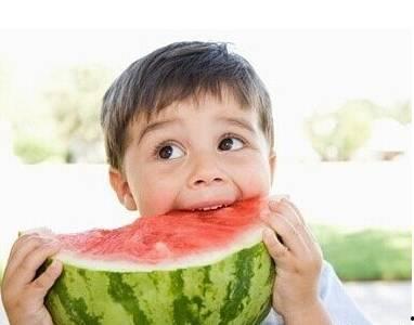 儿童吃瓜搞怪头像